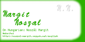 margit noszal business card