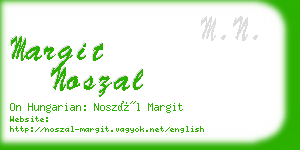 margit noszal business card